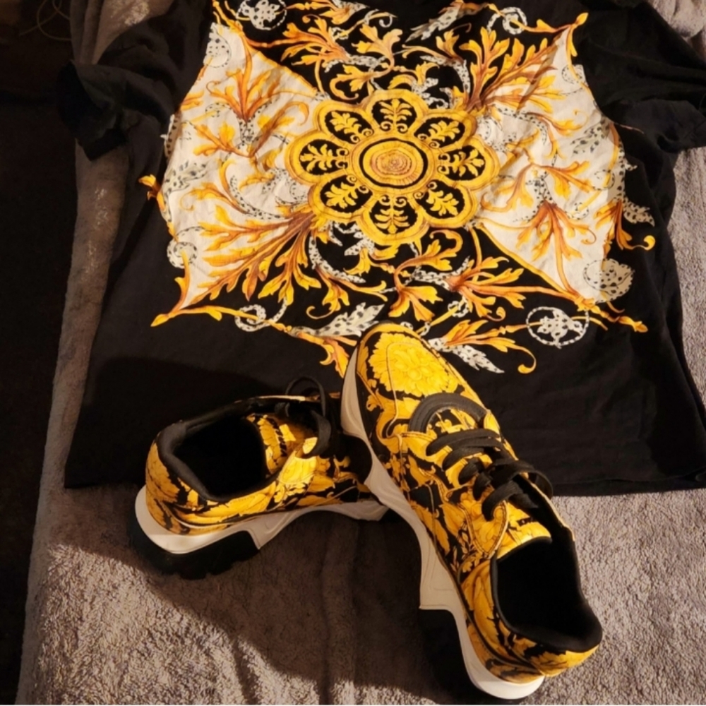Versace shoes and shirt